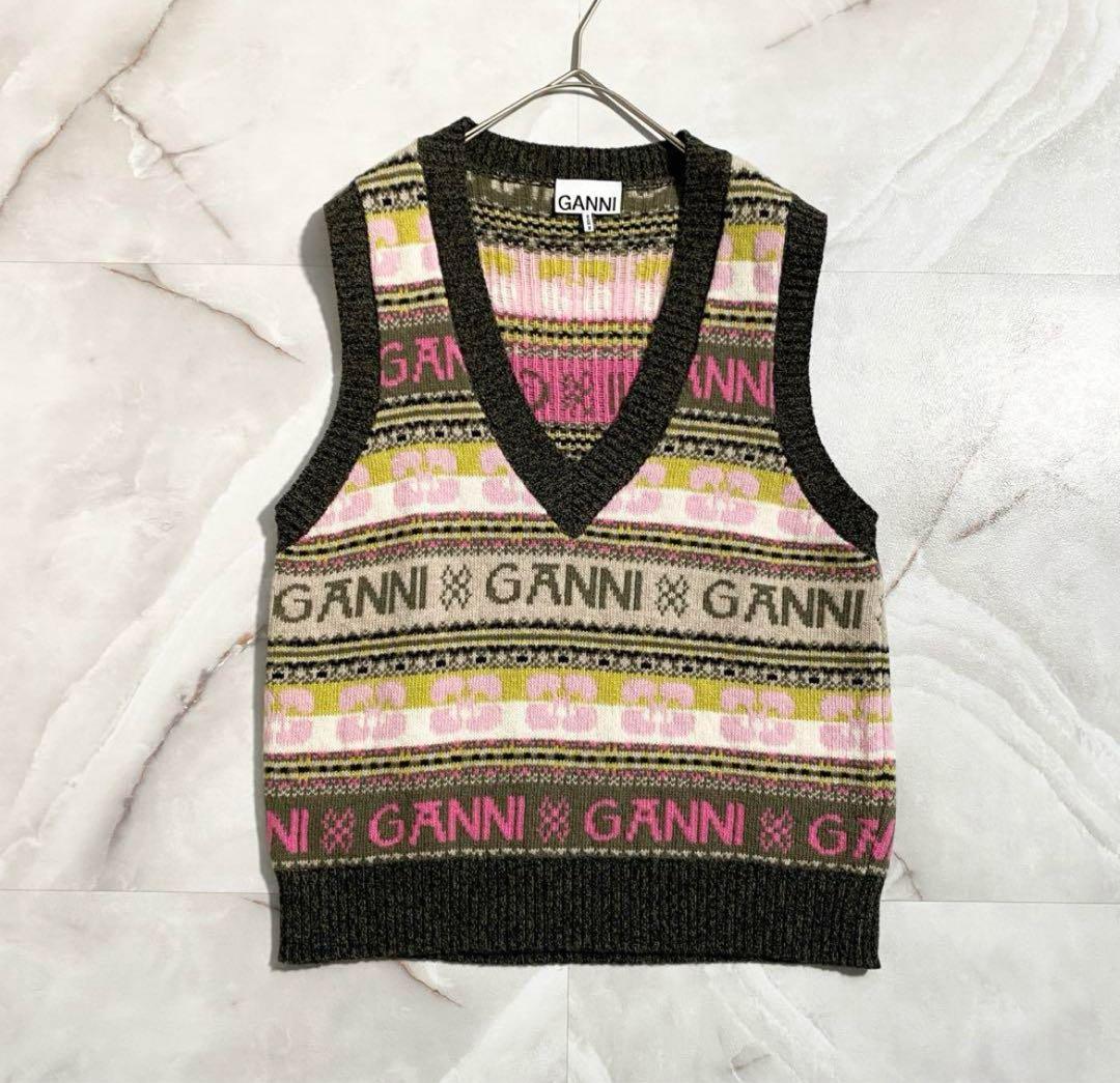 美品 GANNI ニットベスト