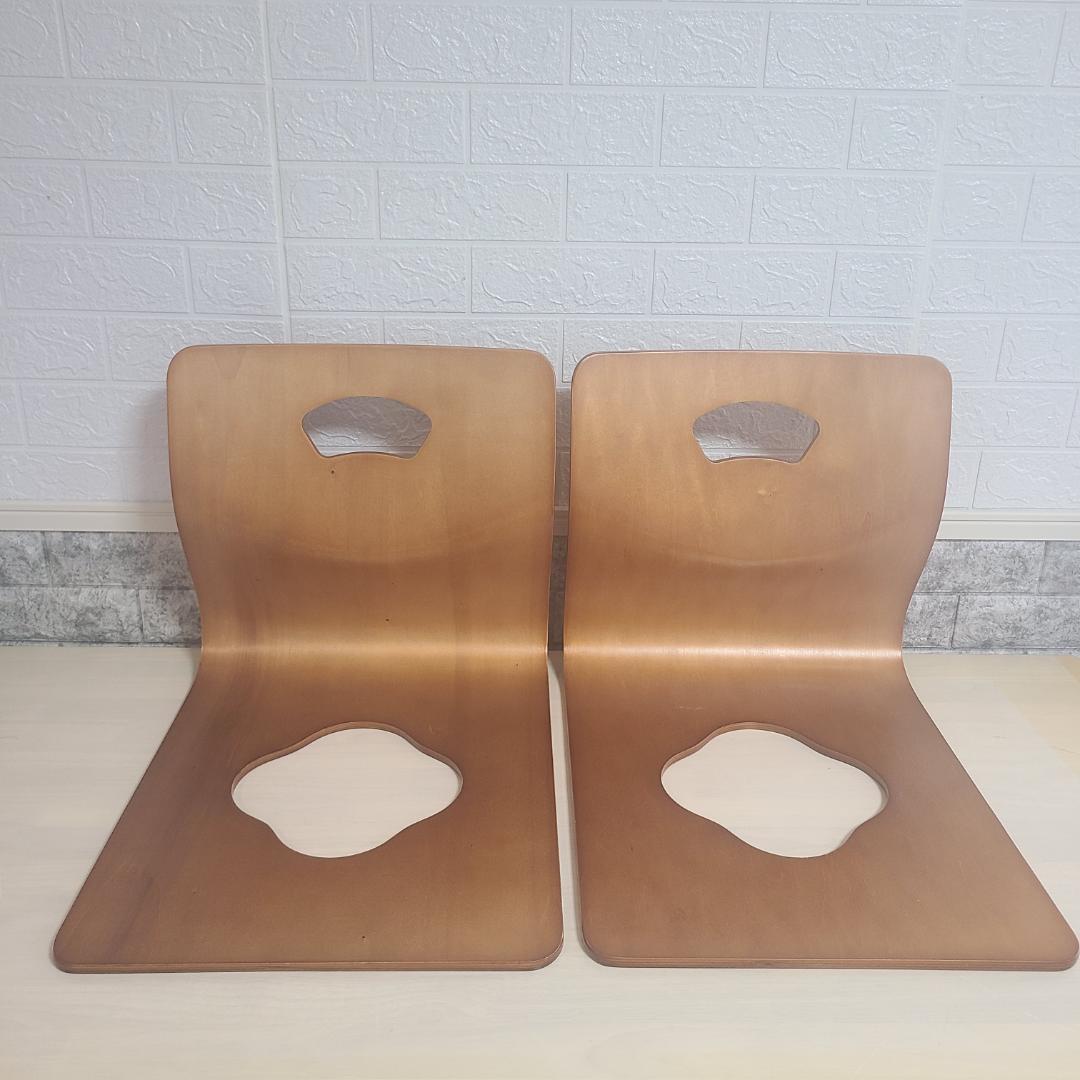 弘益　木製　座椅子 曲げ木 ６脚セット