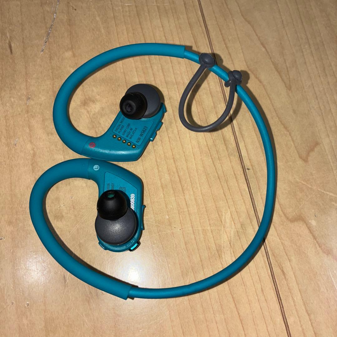 極美品　SONY NW-WS623 ワイヤレスイヤフォン　ブルー色