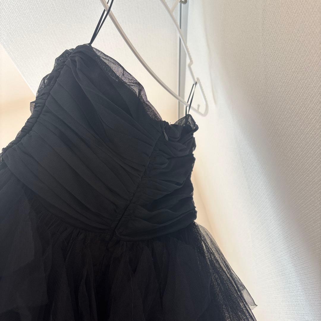 ウェディングドレス 黒・造花ブーケセット┃ロケーション撮影┃前撮りセット