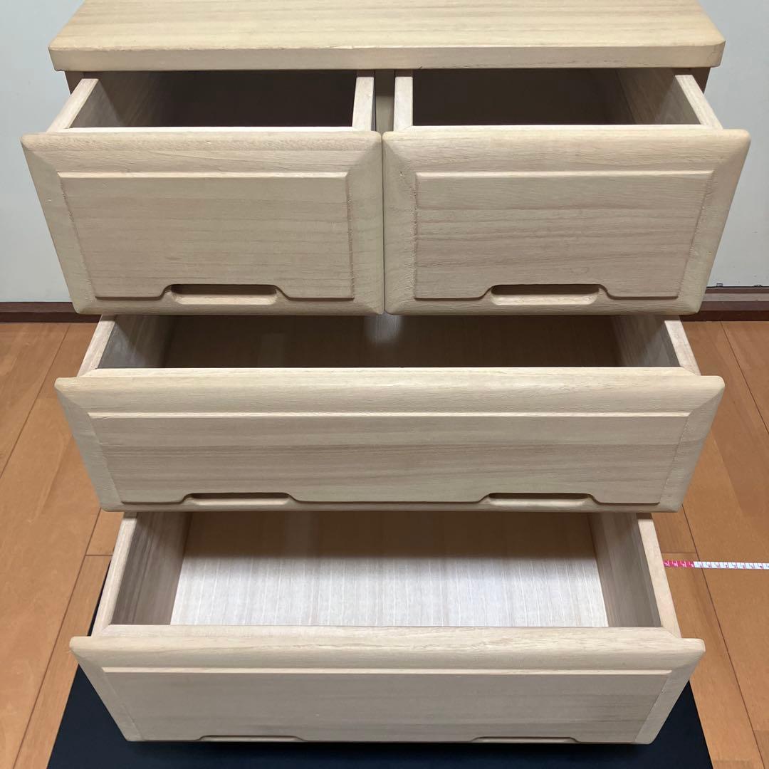 【総桐クローゼット用】洋風桐タンス キャスター付 肥前桐民芸 マーゼルン