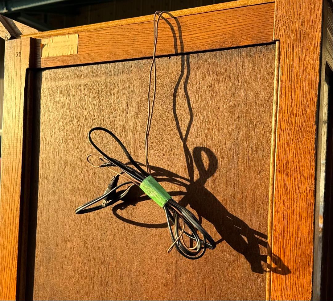 フランダースの家具屋さん オーク無垢 スリムキャビネット 飾り棚 幅73cm