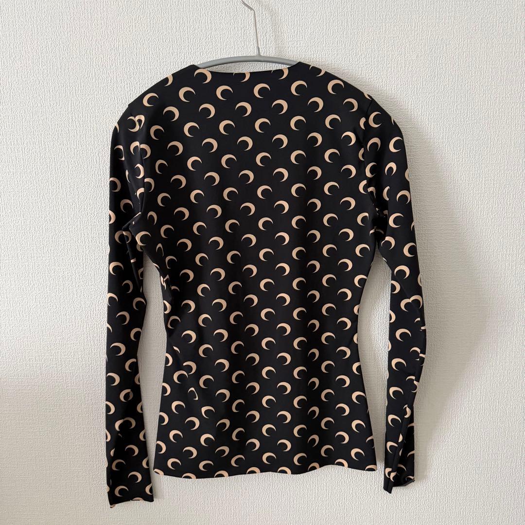 MARINE SERRE セカンドスキン　トップス　ブラック　M