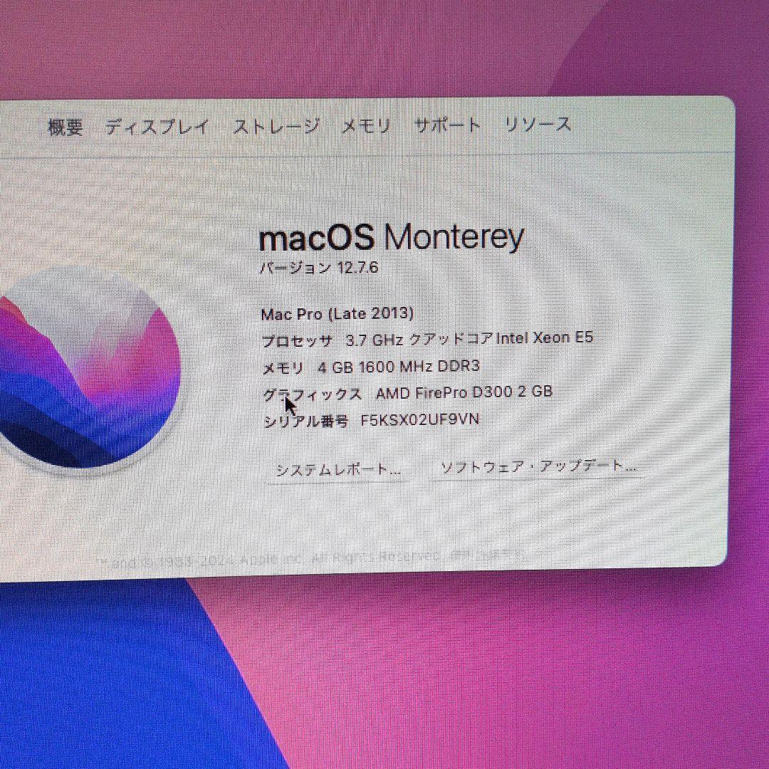 Apple Mac Pro (Late 2013) 本体②