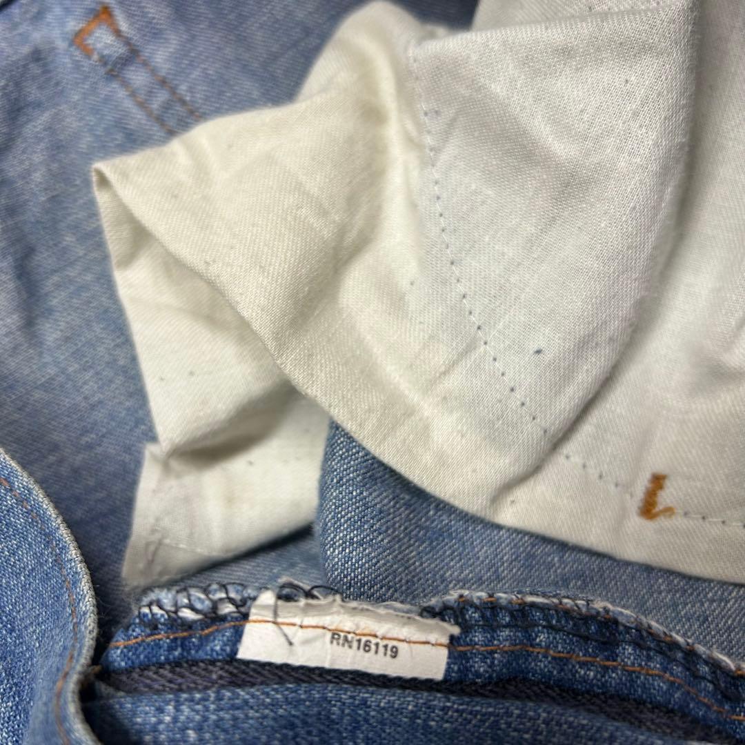 70s W35 ビンテージ デニム ワークパンツ ワイド ボロ タロン 雰囲気