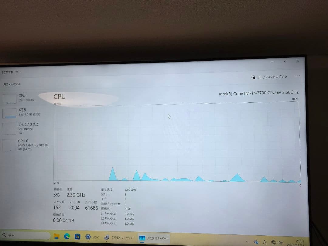 i7 7700 ITXマザーボード付き