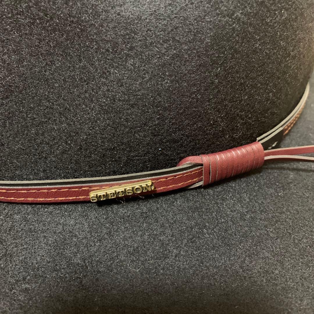 STETSON ブラックウールハット