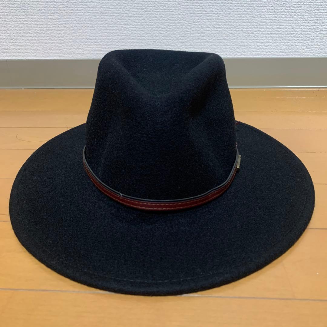 STETSON ブラックウールハット