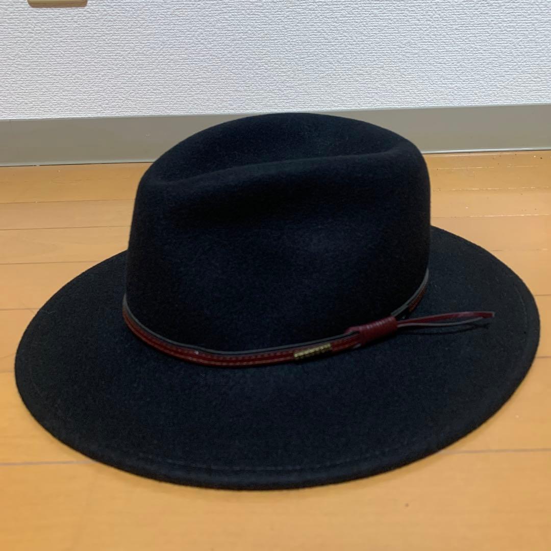 STETSON ブラックウールハット