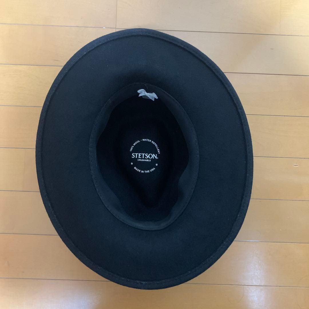 STETSON ブラックウールハット