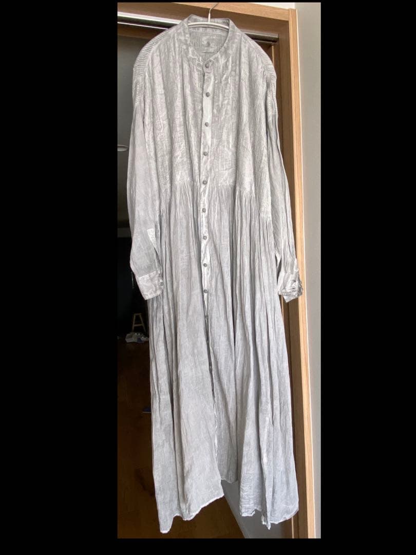 メゾンドソイル maison de soil ピンタックバンドカラーロング