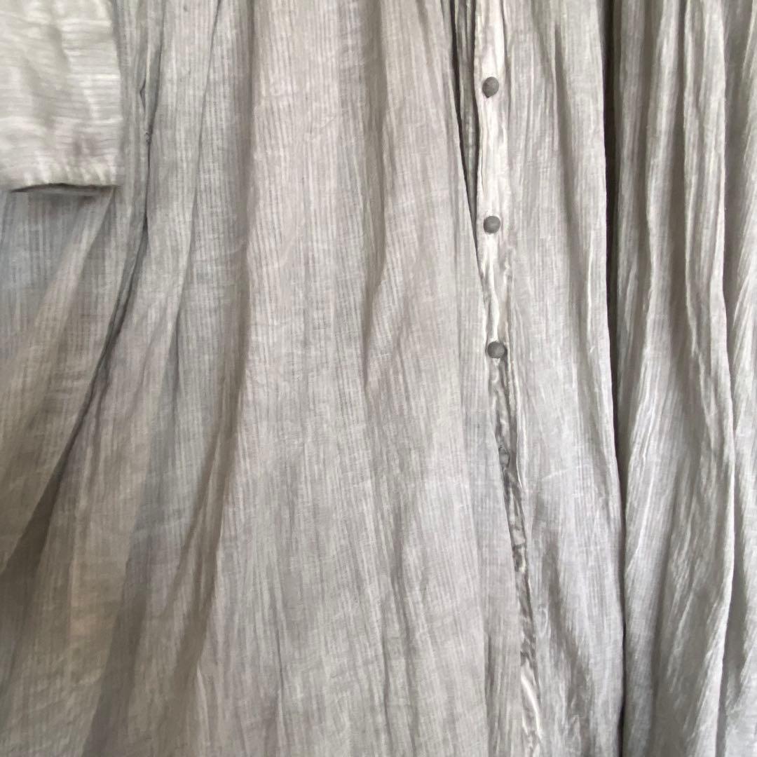 メゾンドソイル maison de soil ピンタックバンドカラーロング