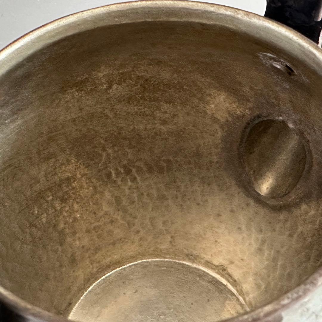 打出し　銅　薬罐　水注　工芸品　茶道具　煎茶道具　金属工芸