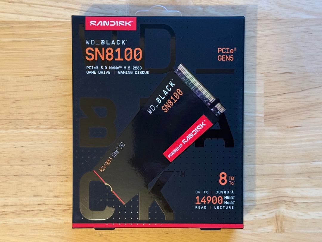 内蔵型SSD WD_BLACK SN8100 8TB M.2 2280 SSD