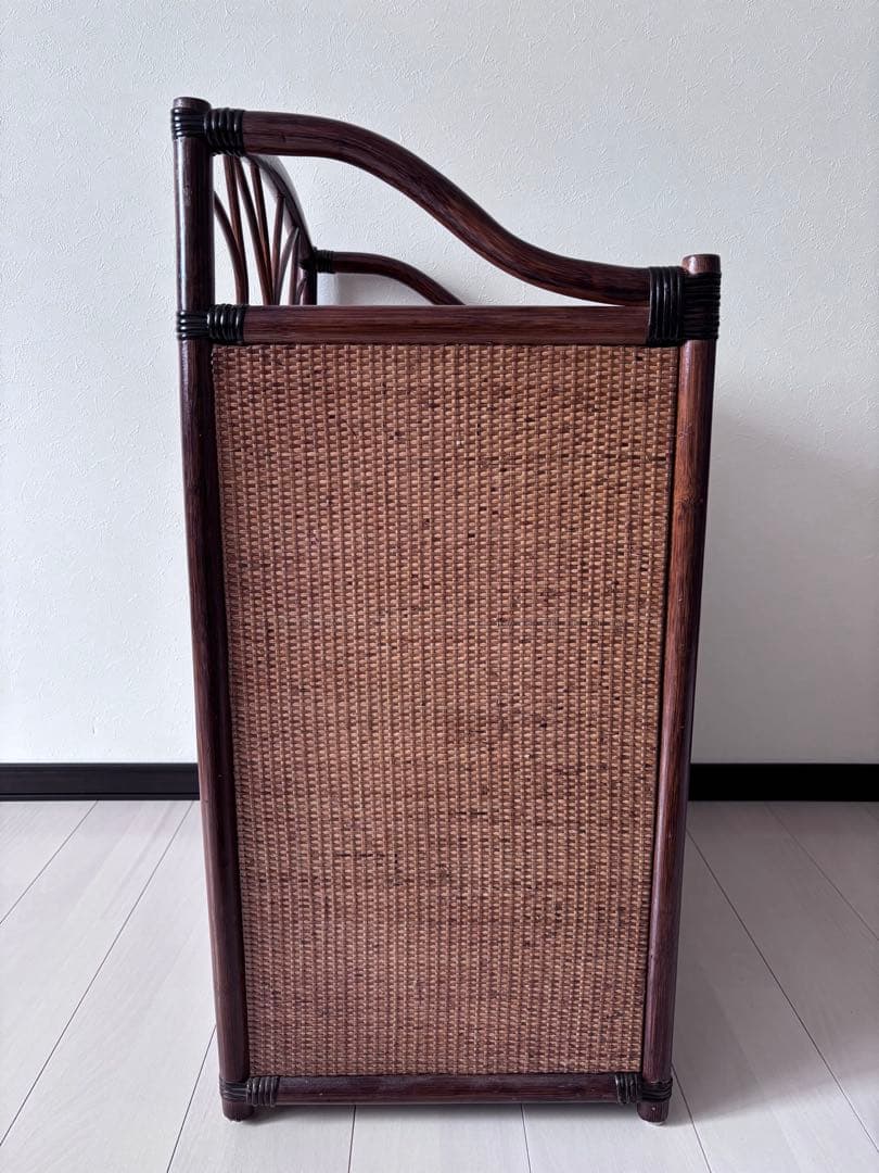 美品人気 ラタン 4段 チェスト ラタンチェスト 籐チェスト 籐タンス