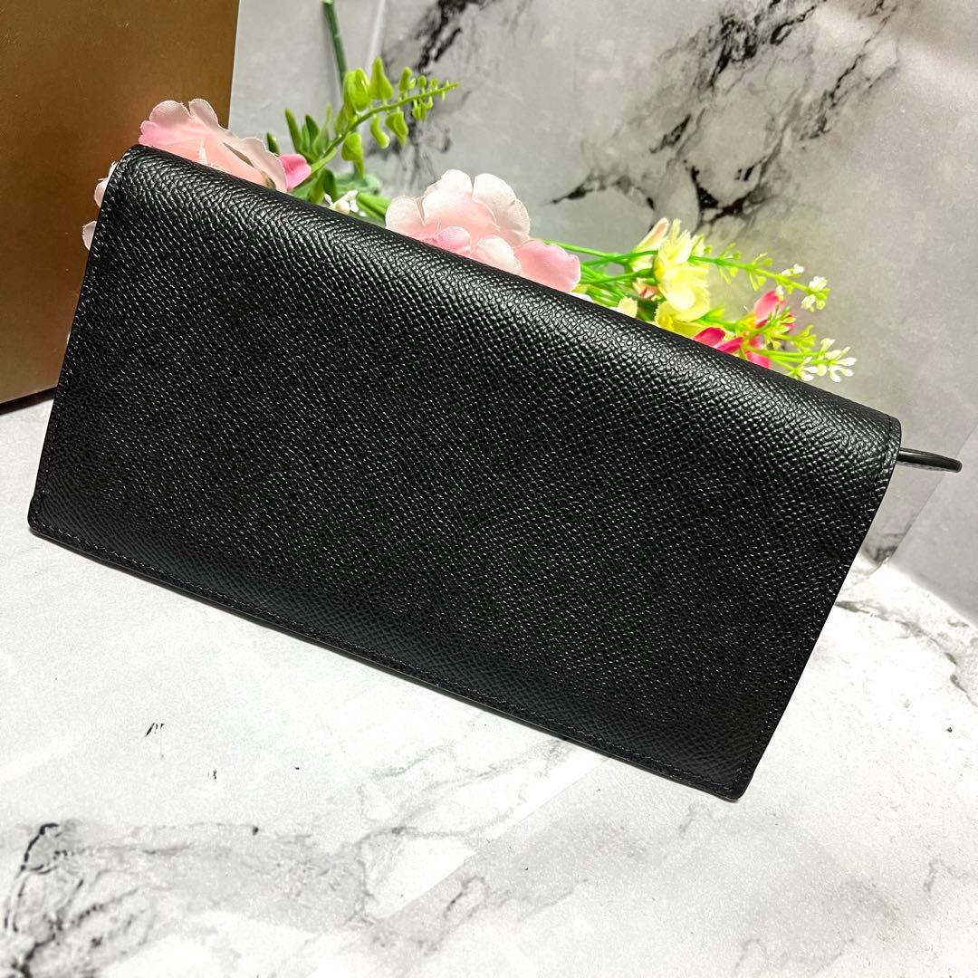 【極美品】バーバリー 長財布 チェック柄 キャベンディッシュ ブラック レザー