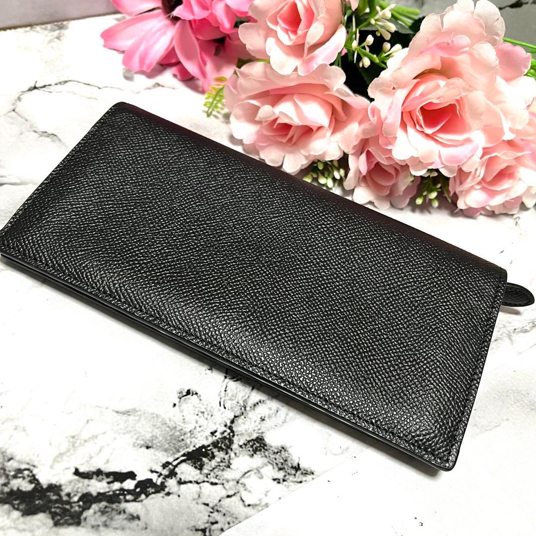 【極美品】バーバリー 長財布 チェック柄 キャベンディッシュ ブラック レザー