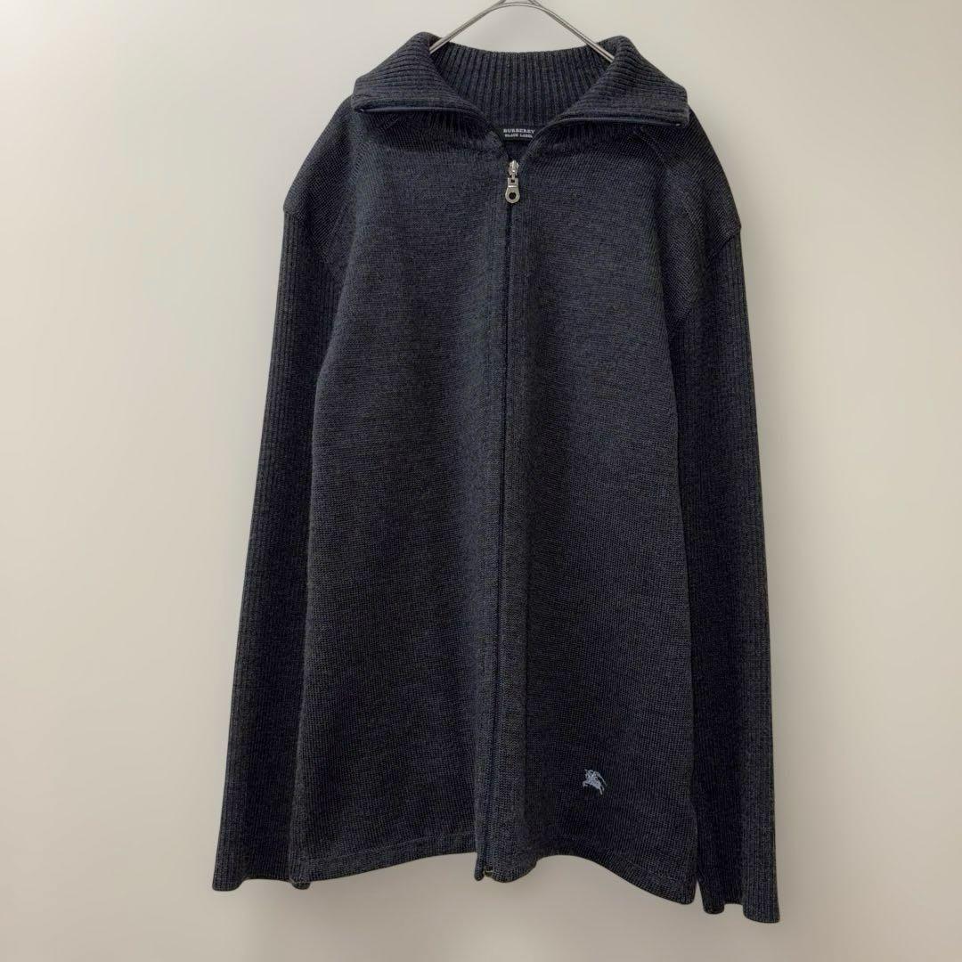 BURBERRY BLACK LABEL ドライバーズニットジャケット