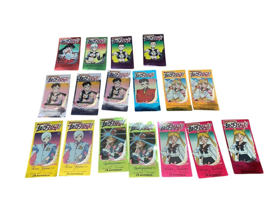 美少女戦士セーラームーン　セーラースターズ・シール9種　 17枚セット(森永)