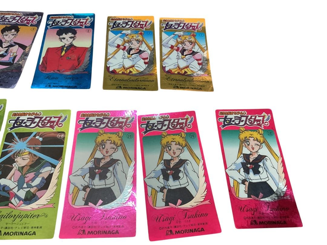 美少女戦士セーラームーン　セーラースターズ・シール9種　 17枚セット(森永)