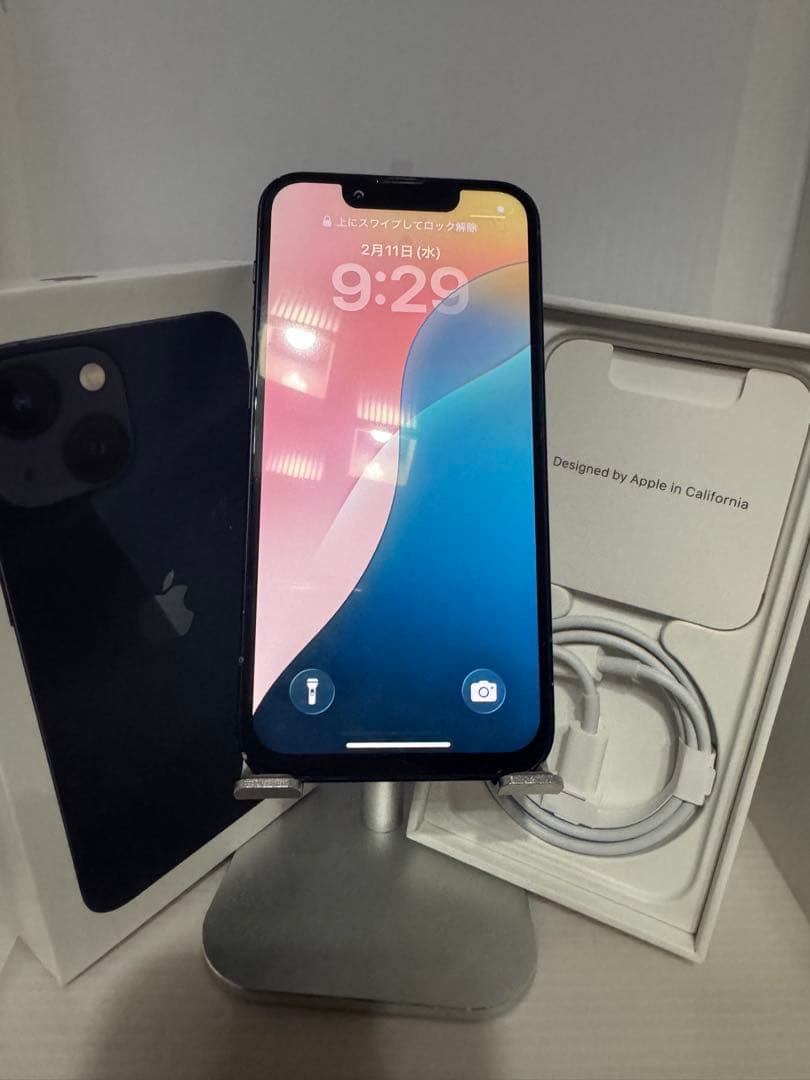 iPhone 13 mini 128GB ミッドナイト BT100%液晶新品