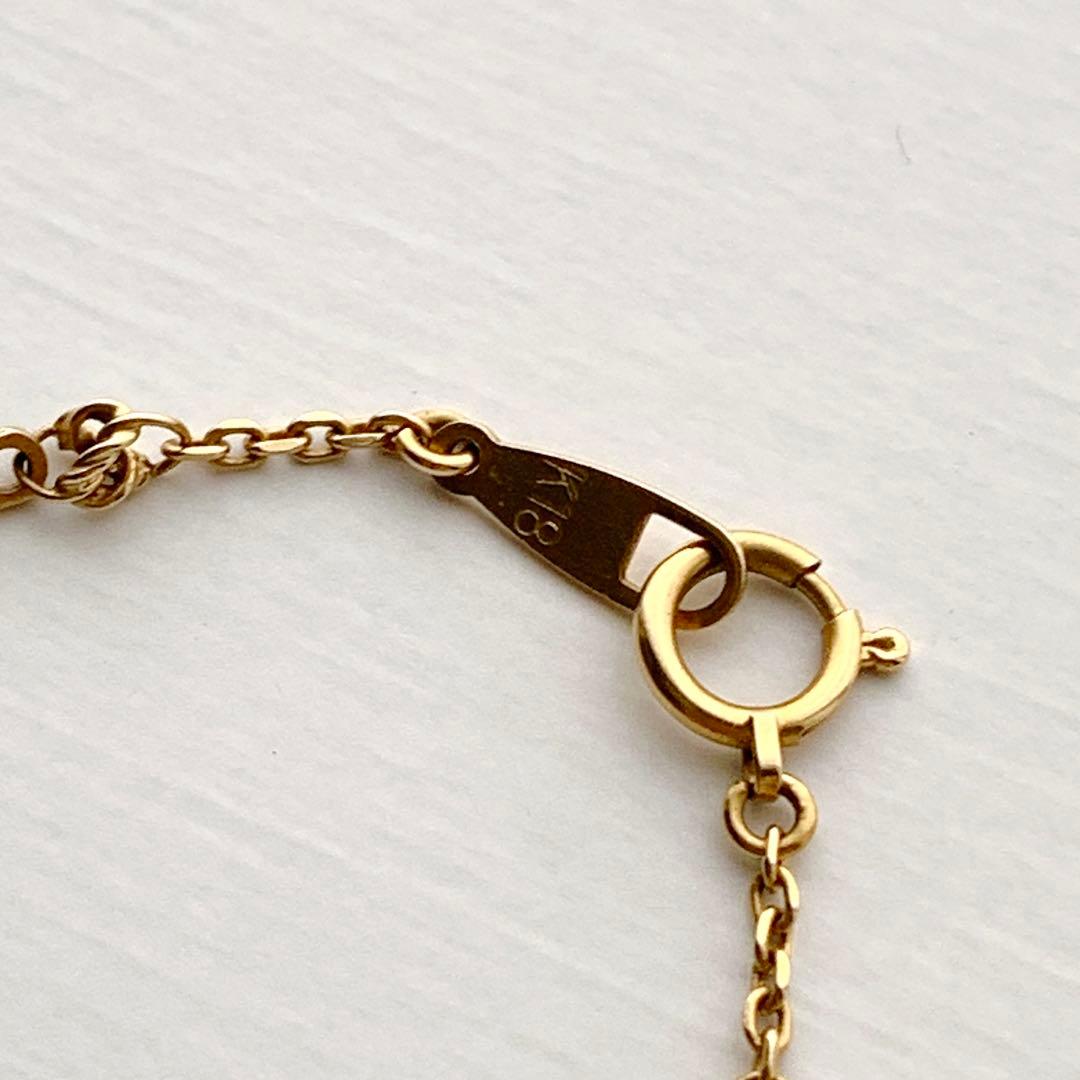 K18　磁気ネックレス　マグネットネックレス　イエローゴールド　18金