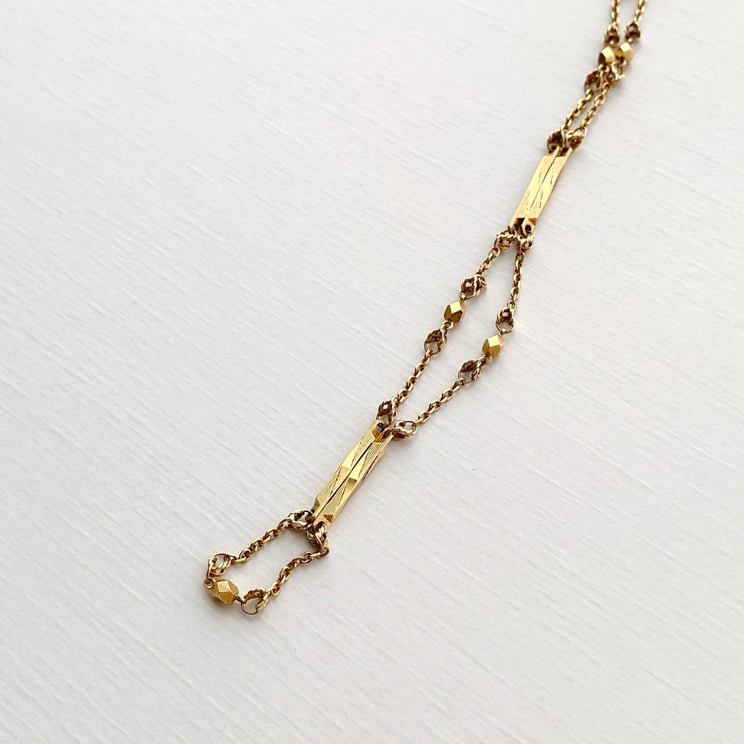 K18　磁気ネックレス　マグネットネックレス　イエローゴールド　18金