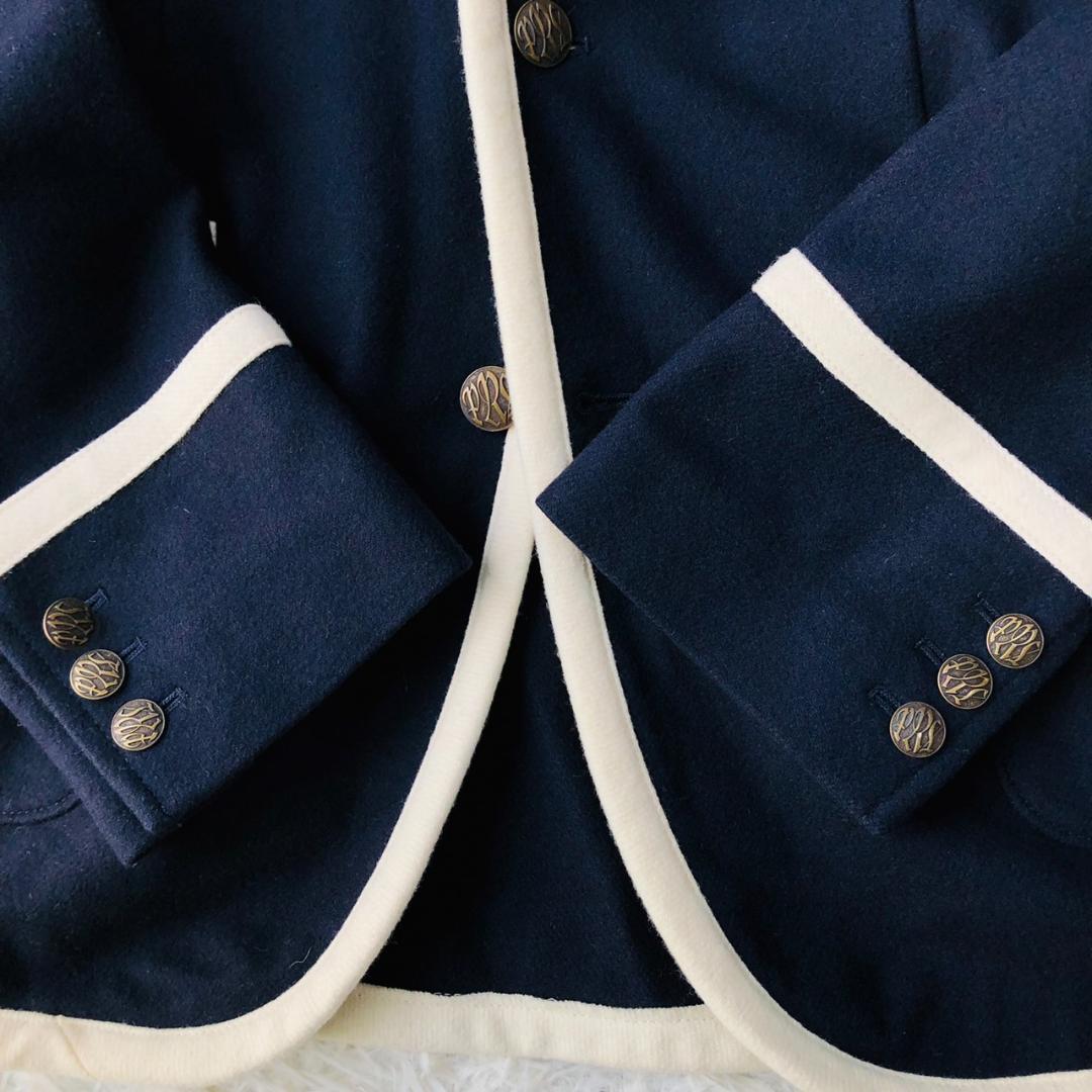 【希少】ポロラルフローレン★テーラードジャケット エンブレム ブレザー XL相当