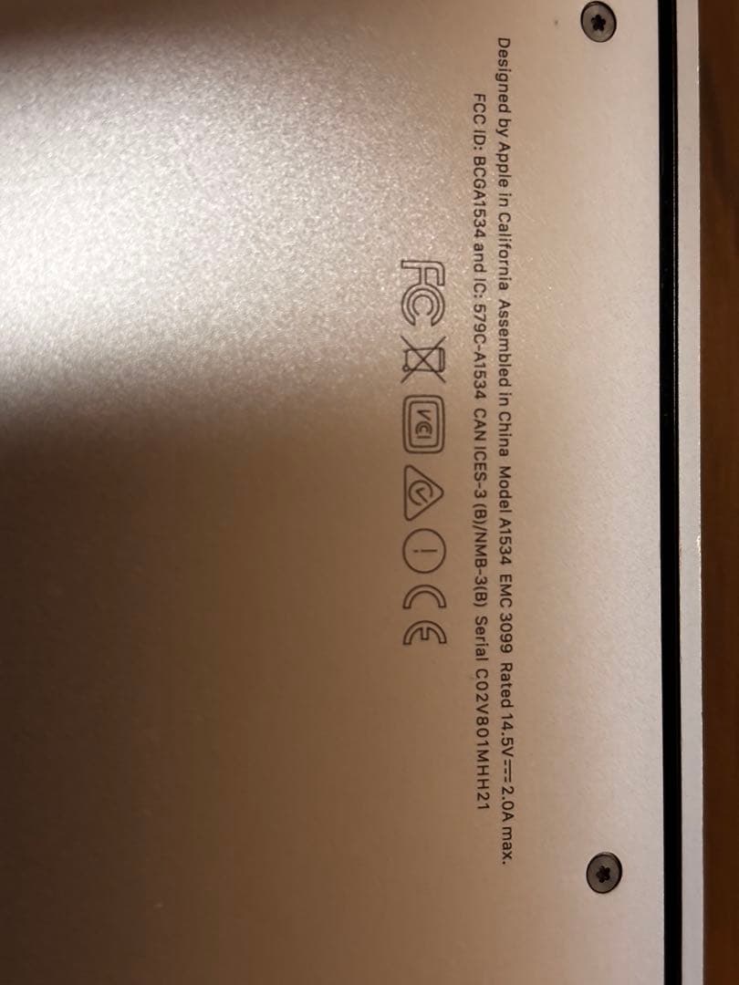 MacBook 難あり　状態悪い