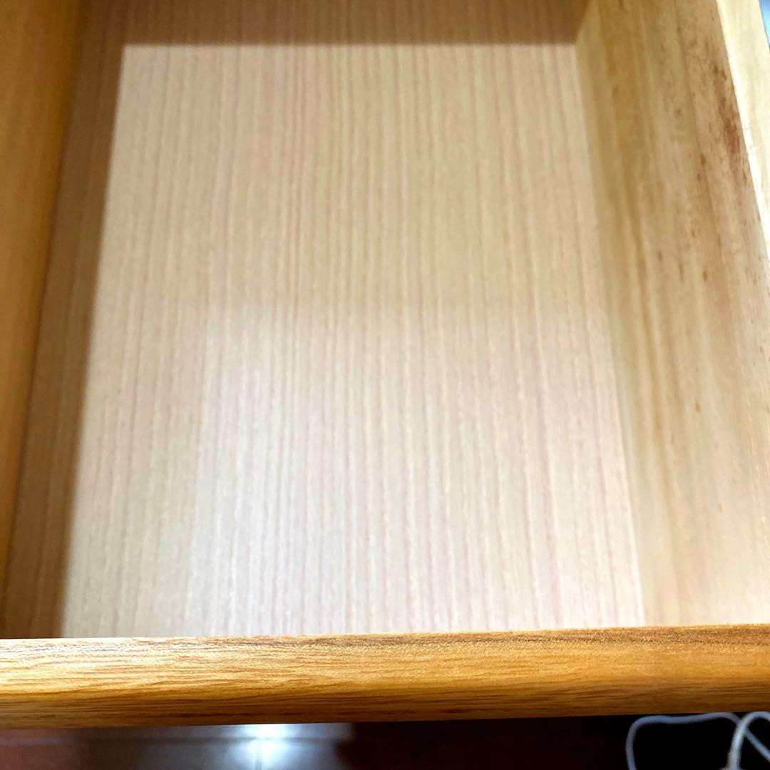 ナチュラルウッド 5段チェスト桐タンス