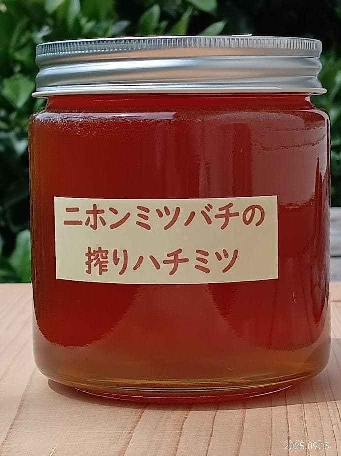 カノン二ホンミツバチの搾りハチミツ　＋　二ホンミツバチの盛り上げ巣ハチミツ