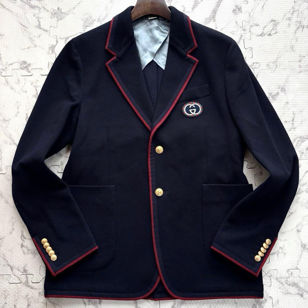 極美品✨20ss GUCCI パルマ シングルブレスト ジャケット 金ボタン