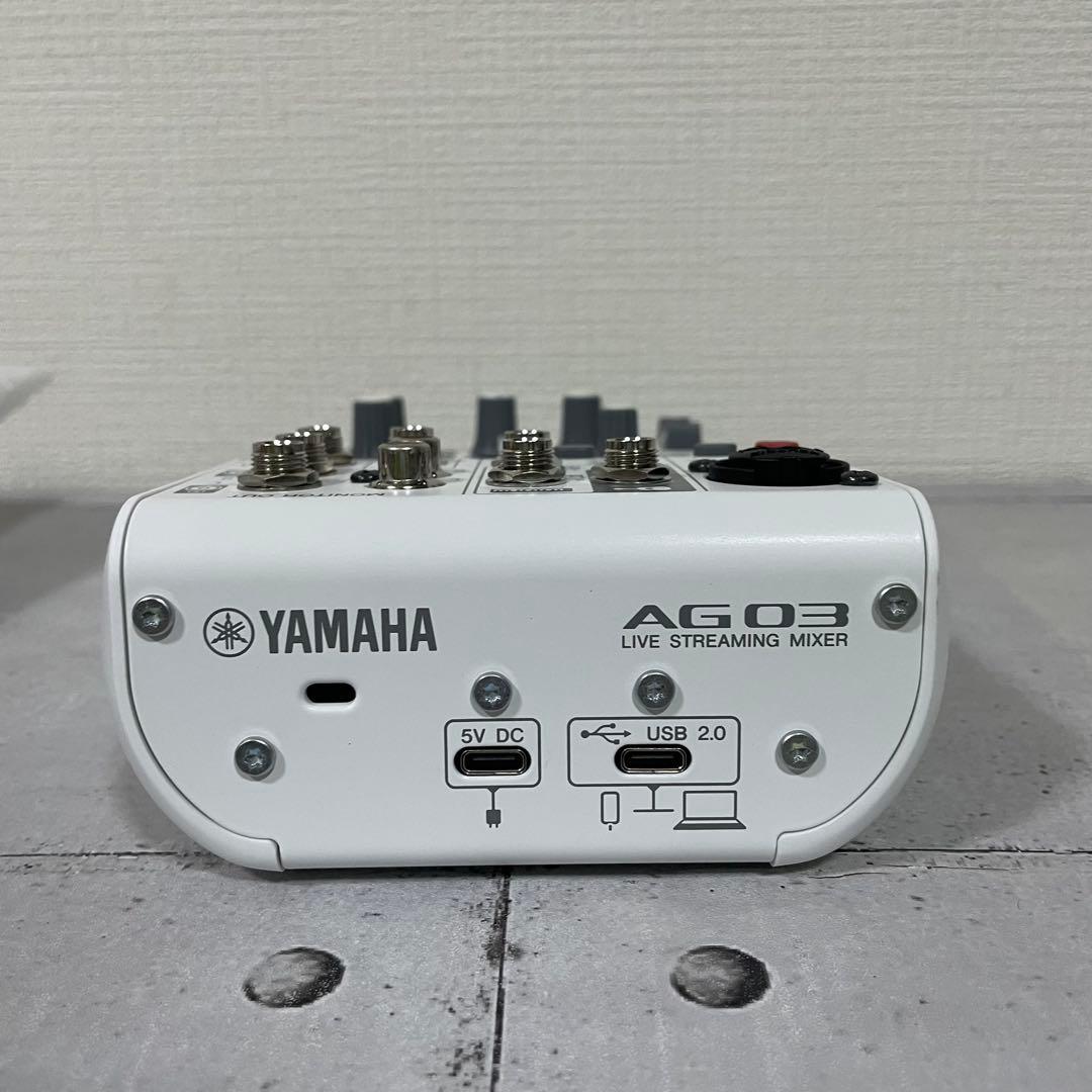 美品　YAMAHA ヤマハ　ライブストリーミングミキサー AG03MK2 白