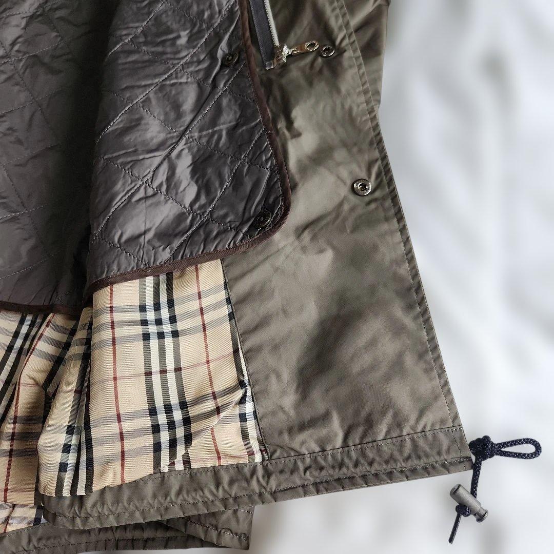 【ゆずぷりん】バーバリーブラックレーベルライナー付2wayモッズコート難有