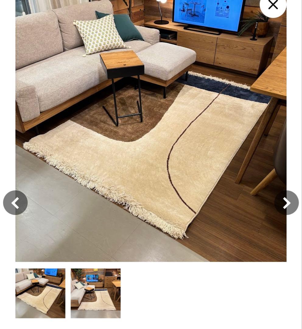 unico ラグ 180cm×120cm