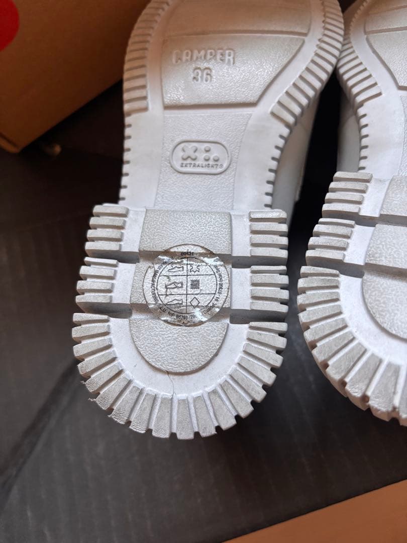 CAMPER PIX ローファー　グレー　23cm 定価27,500円