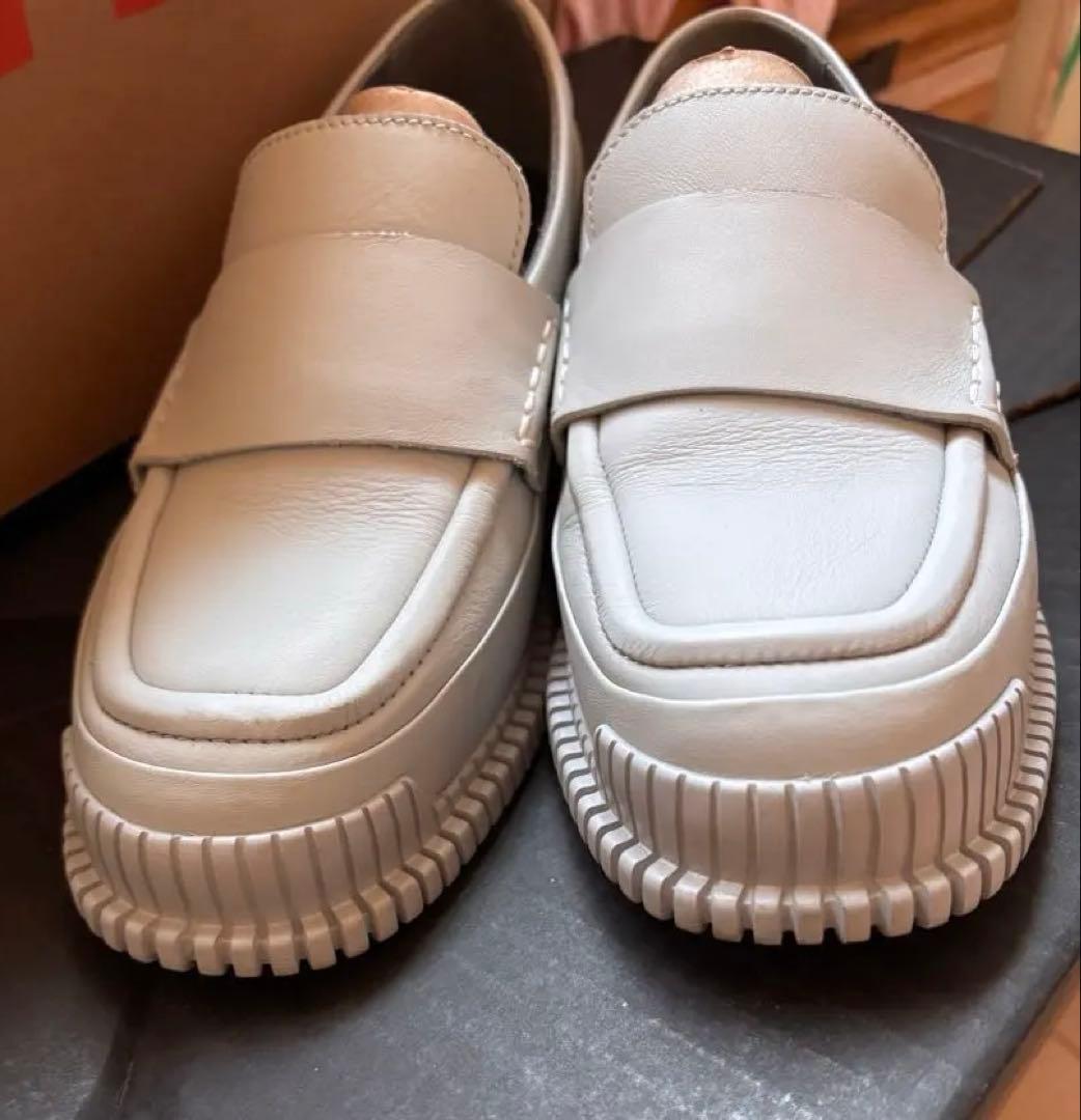 CAMPER PIX ローファー　グレー　23cm 定価27,500円