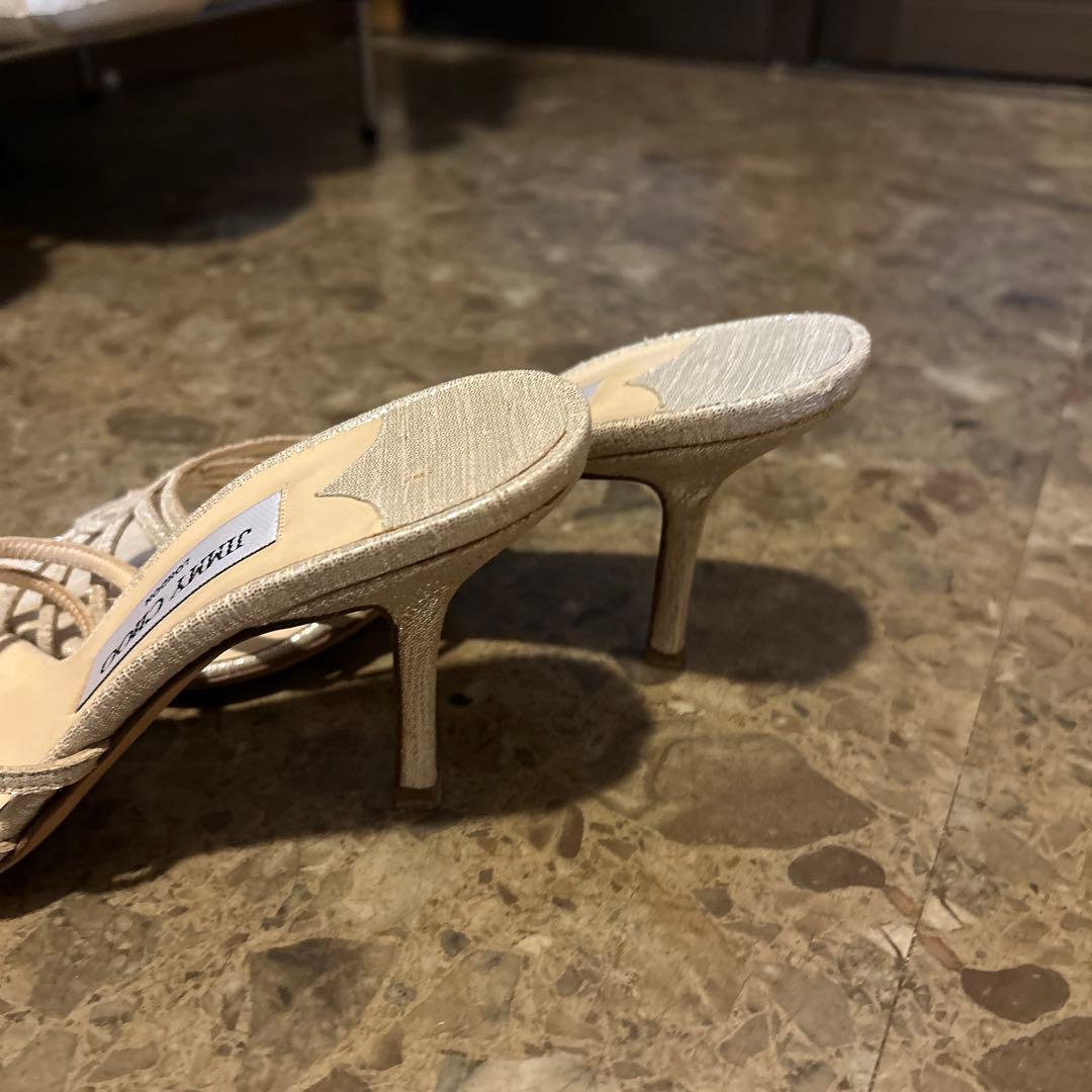 JIMMY CHOO ベージュ ミュール 37