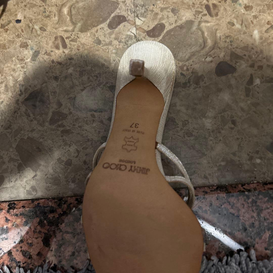 JIMMY CHOO ベージュ ミュール 37