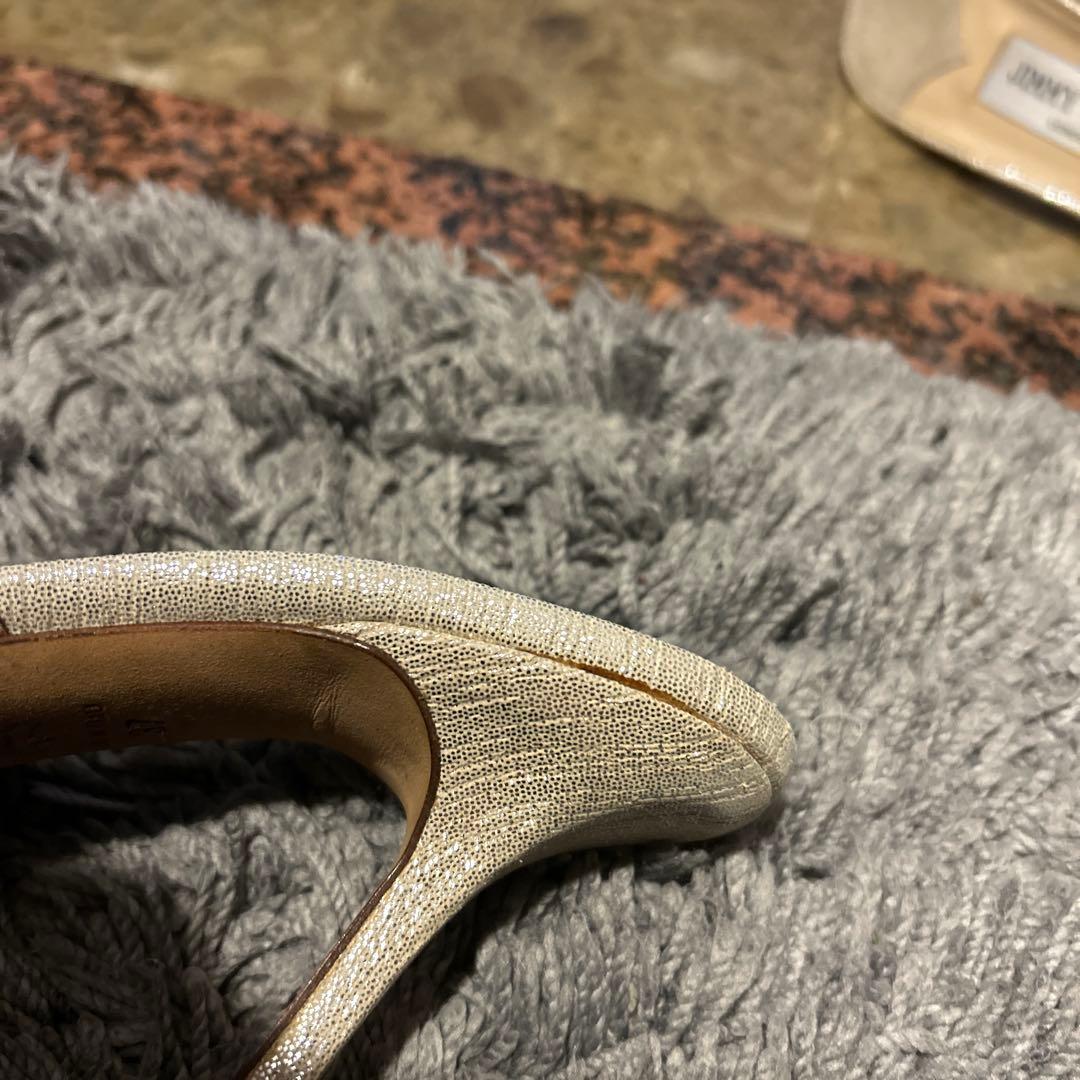 JIMMY CHOO ベージュ ミュール 37