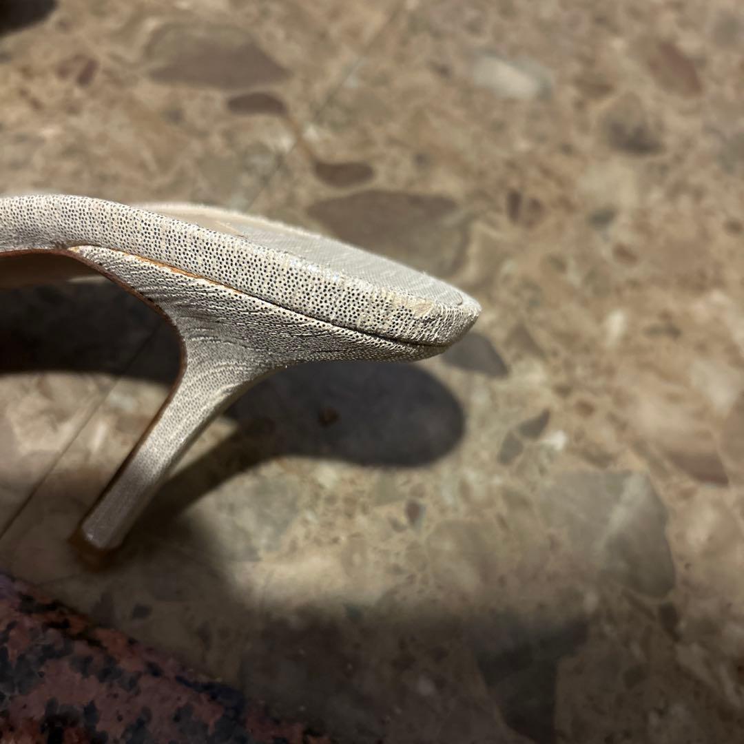 JIMMY CHOO ベージュ ミュール 37