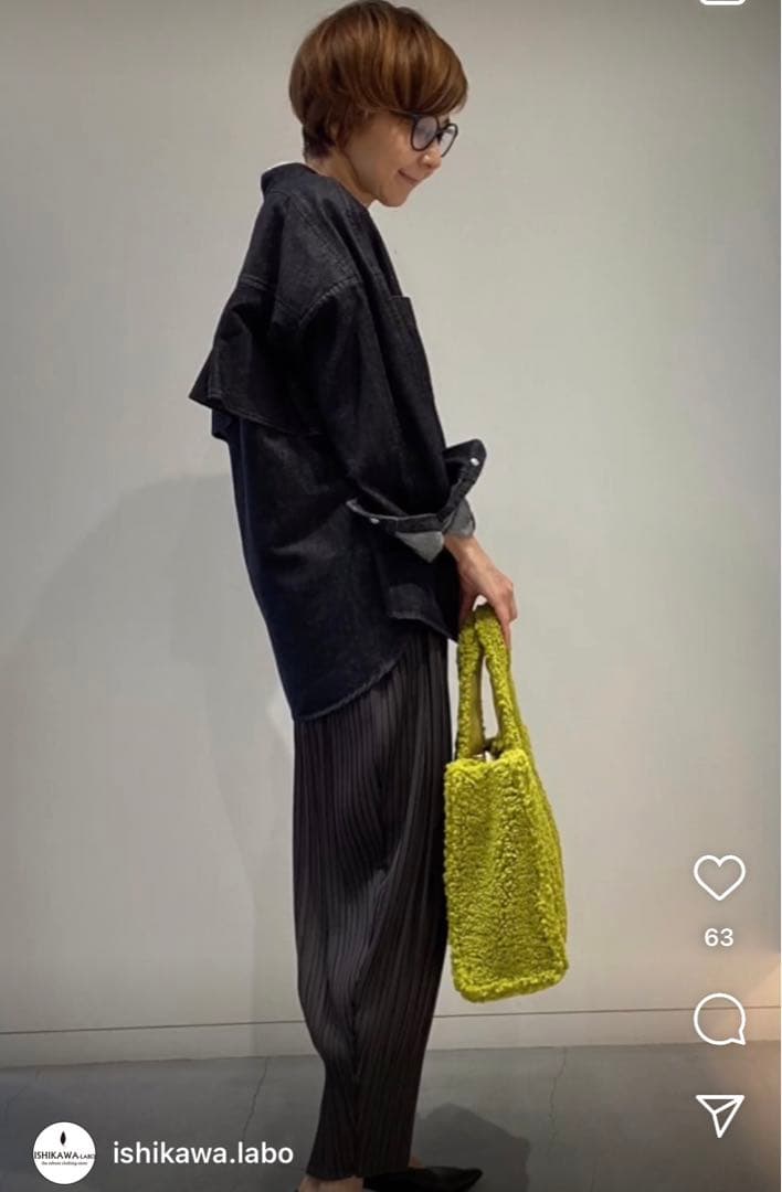 2/7メゾンマーベリック　プリーツパンツブラックイシカワラボ