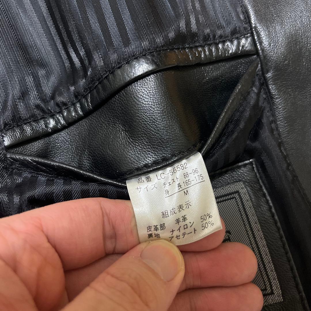 ✨極美品 L相当✨リコリス テーラードジャケット ラムレザー オーバーサイズ