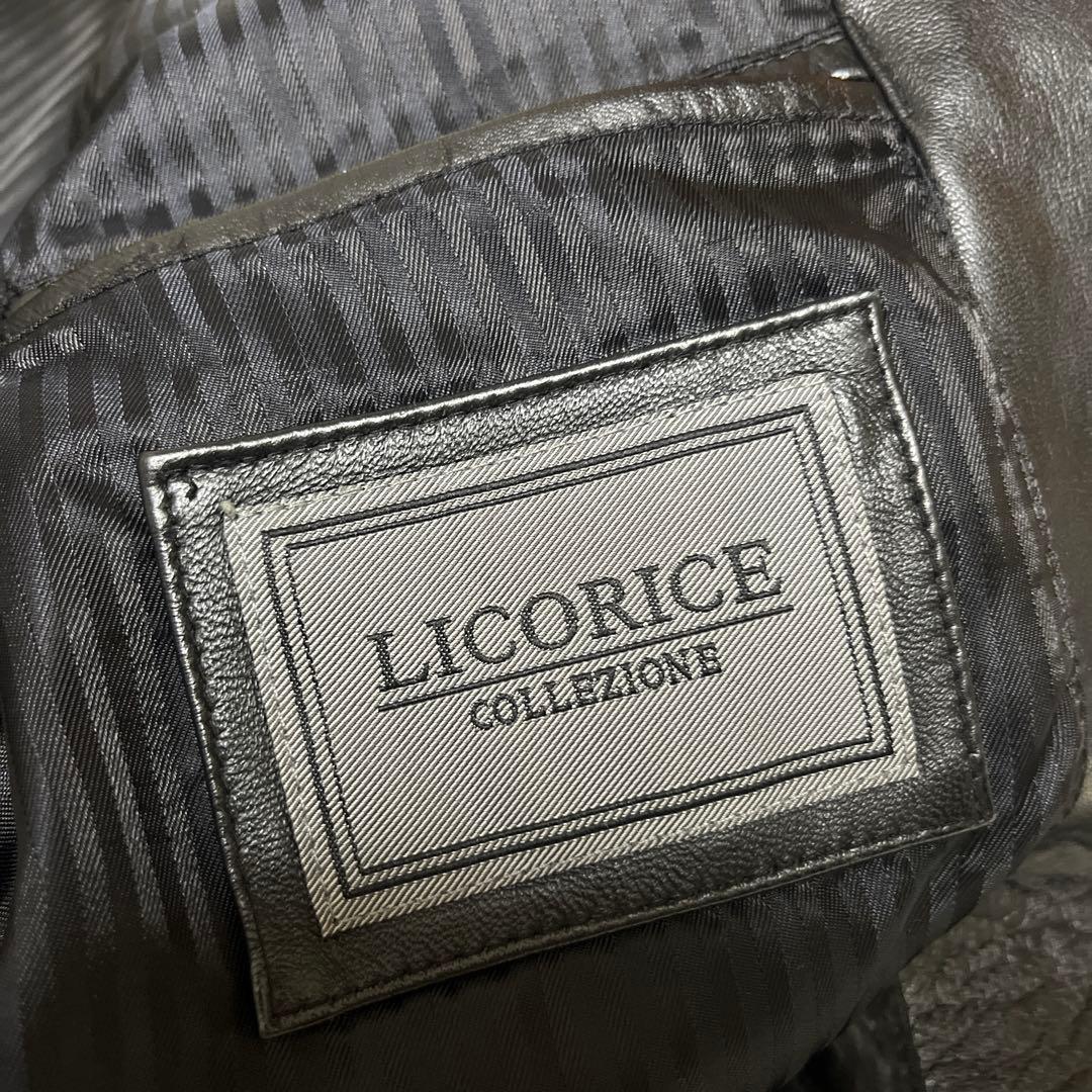 ✨極美品 L相当✨リコリス テーラードジャケット ラムレザー オーバーサイズ