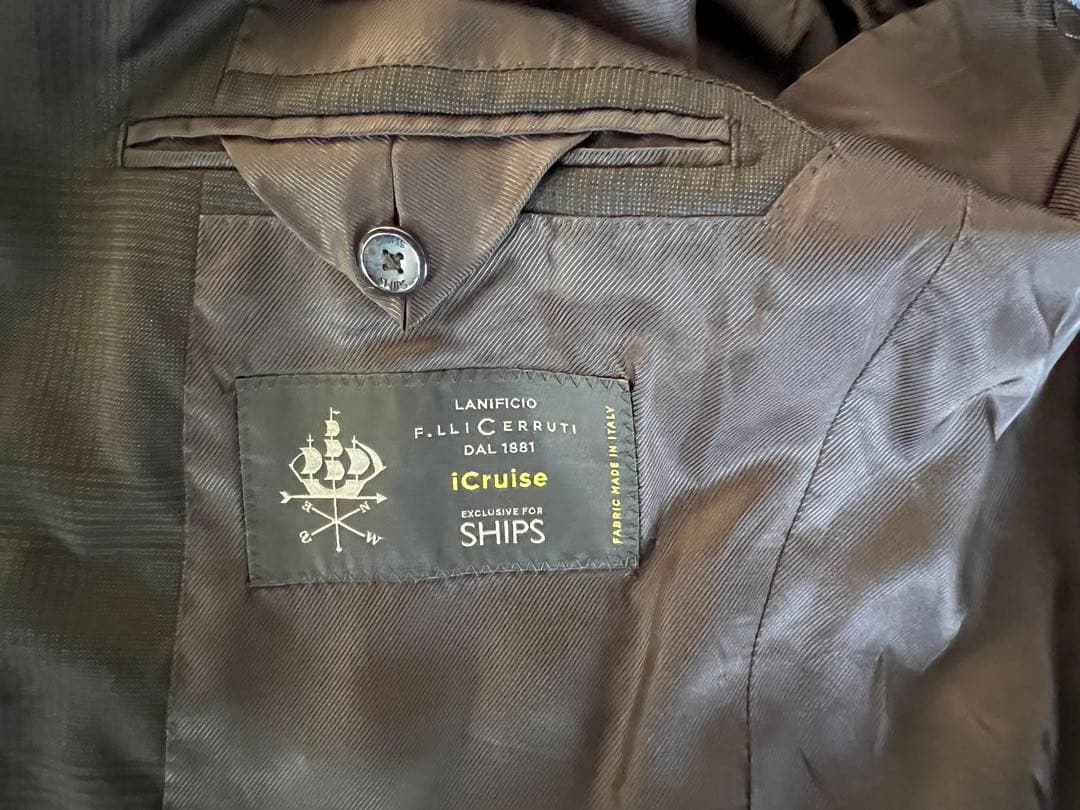 SHIPS× CERRUTI セットアップ スーツ ネイビー 44