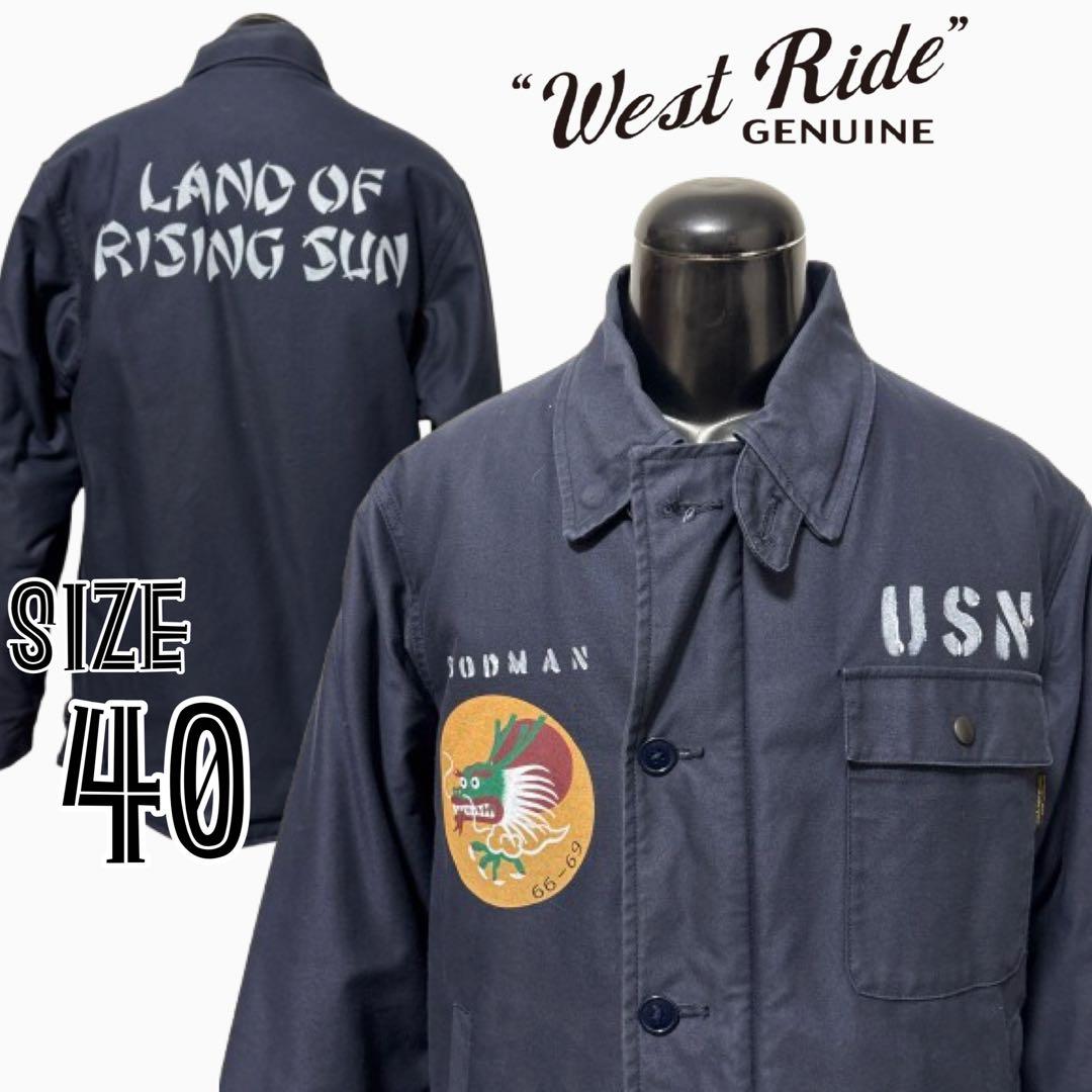 ウエストライド　A2デッキジャケット　カスタムモデル　L 検）リアルマッコイズ