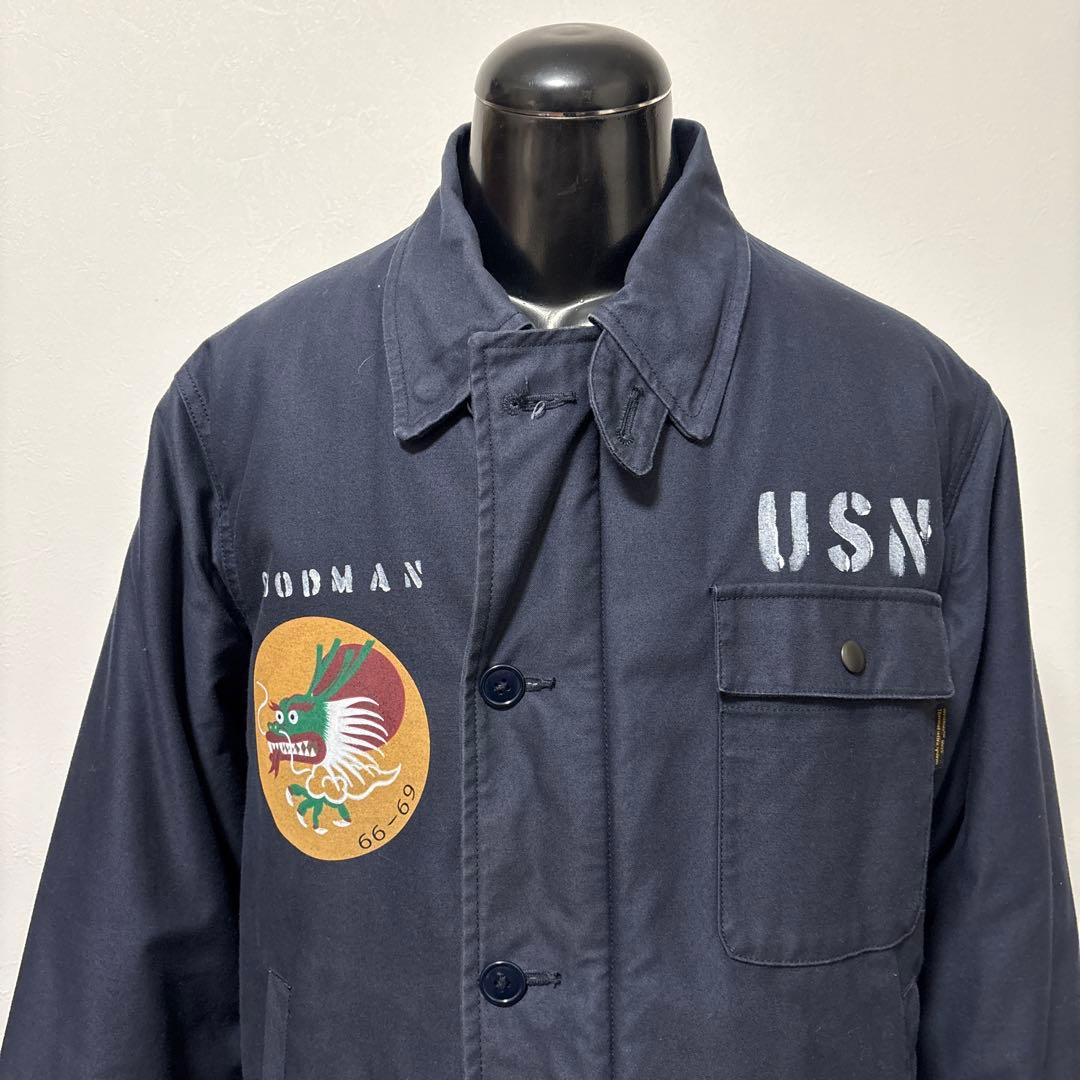 ウエストライド　A2デッキジャケット　カスタムモデル　L 検）リアルマッコイズ