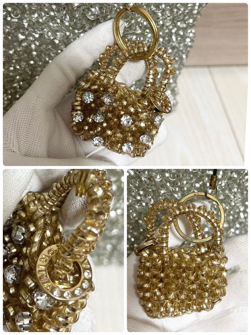 【美品】ANTEPRIMA アンテプリマ スクエア ワイヤーバッグ シルバー