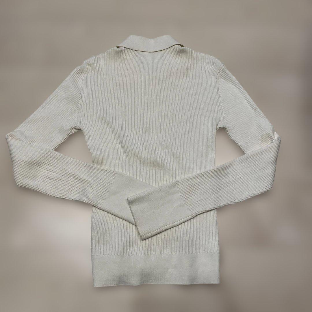 CABaN コットンカシミヤリブ ポロカラープルオーバー