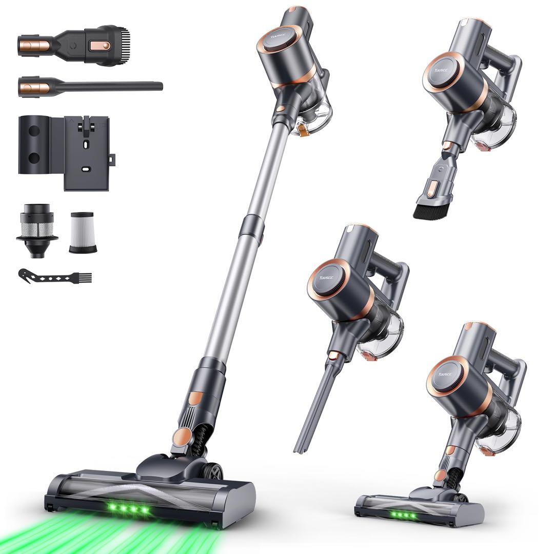 掃除機　コードレス　90Kpa 超強力吸引　自立式　軽量　サイクロン　スタンド